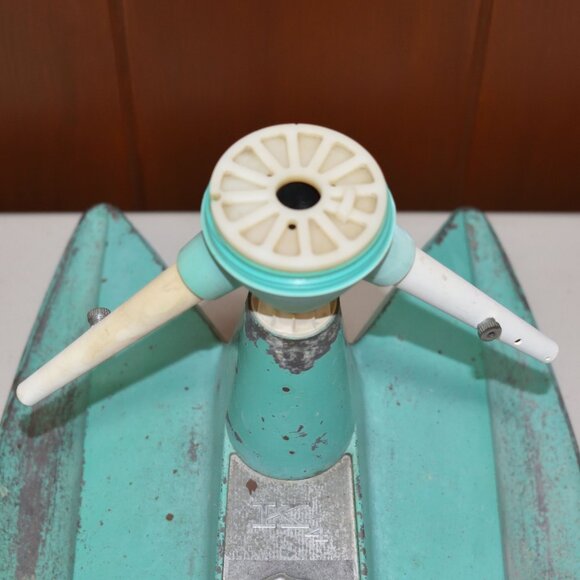 Vtg Sunbeam Rain King K4 Green Metal Rotating Lawn Garden Sprinkler K-4 Tested - Picture 9 of 14